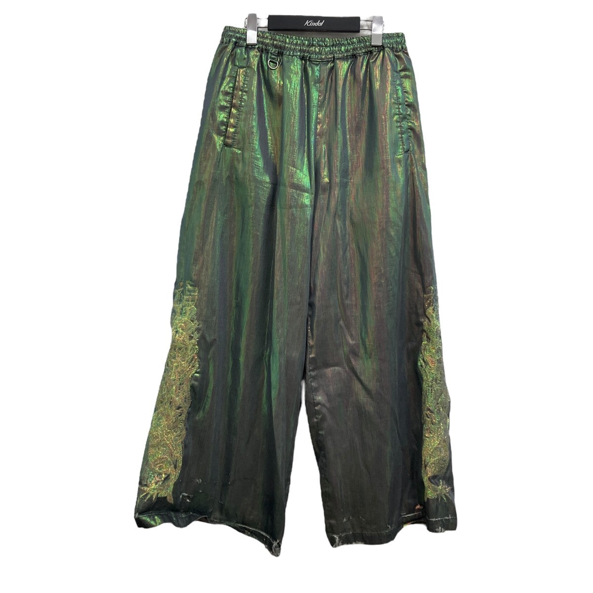 doublet(ダブレット) ホログラムパンツ 23SS09PY223 グレー×ラメ