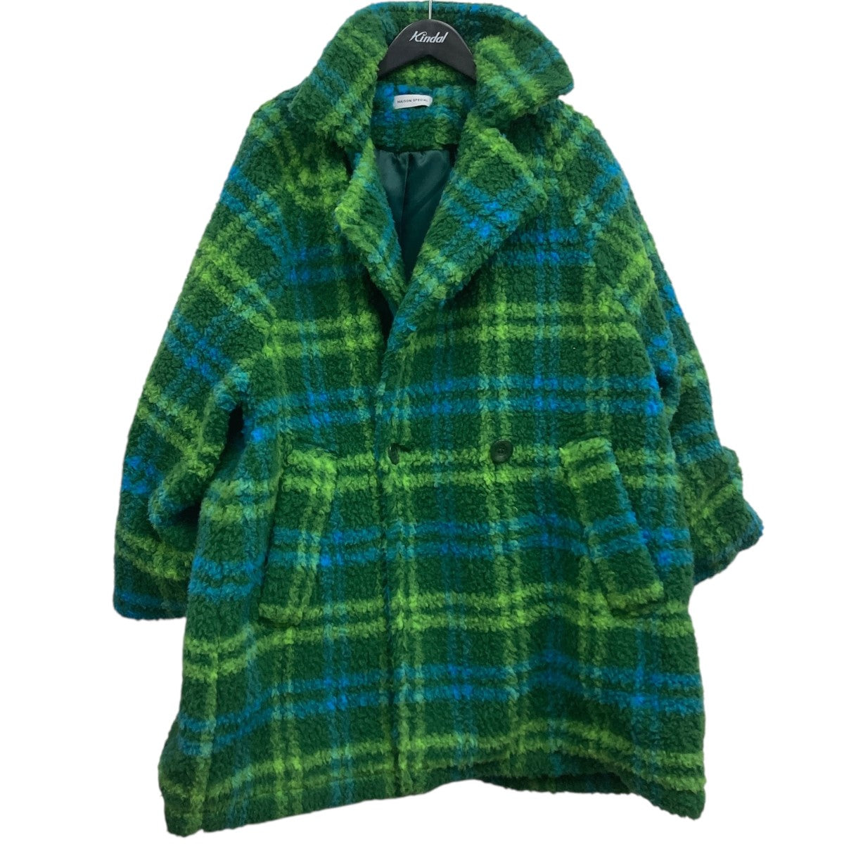 MAISON SPECIAL(メゾンスペシャル) チェックボアオーバーコート