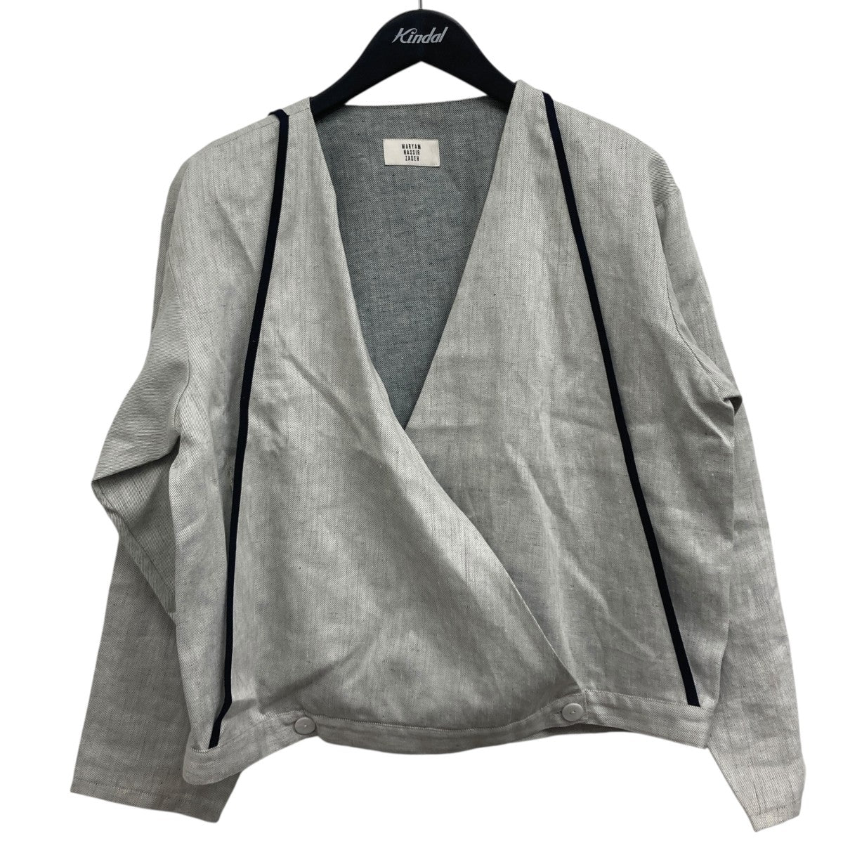 MARYAM NASSIR ZADEH ノーカラージャケット 古着・中古-1枚目のアイテム画像