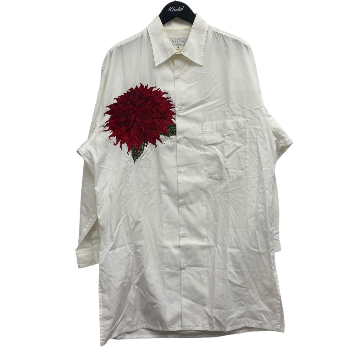 Yohji Yamamoto pour homme エンブロイダリーシャツ 古着・中古-1枚目のアイテム画像