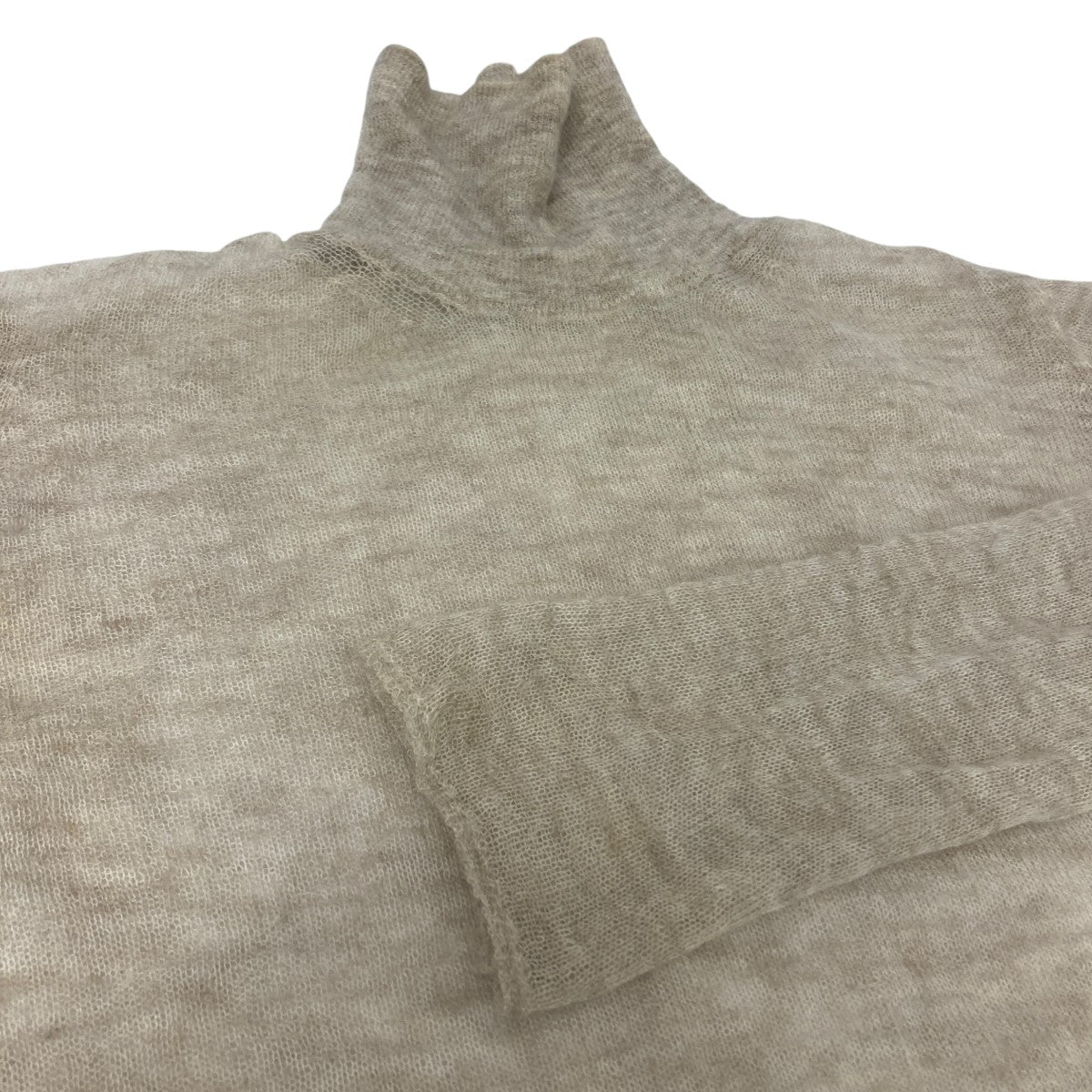 AURALEE KID MOHAIR SHEER KNIT タートルネックシアーニット 古着・中古-5枚目のアイテム画像