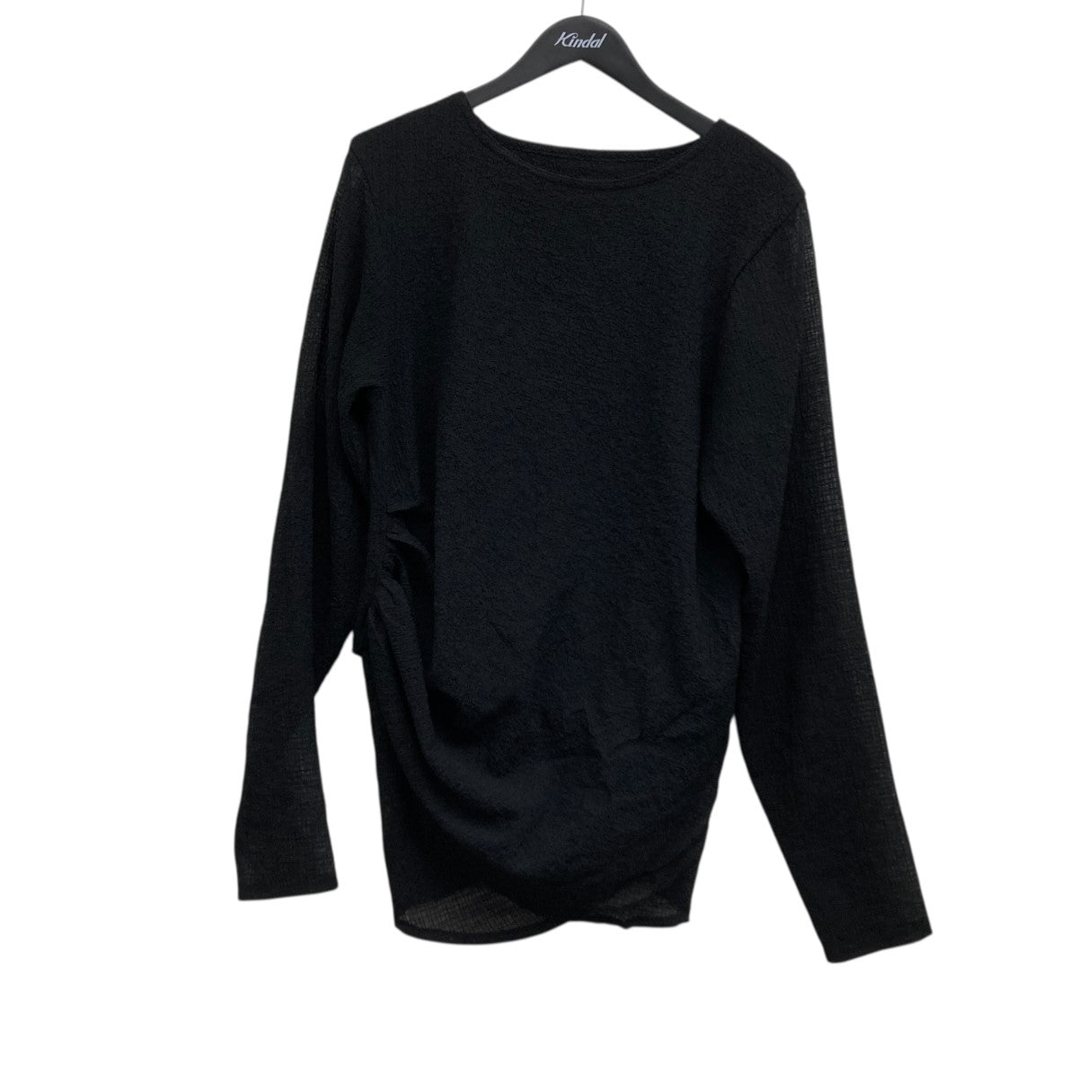 OMAR AFRIDI オマールアフリディ Tシャツ・カットソー メンズ 【古着】【中古】 Omar Afridi(オマールアフリディ) DRAPED L S TOP ブラック サイズ 48