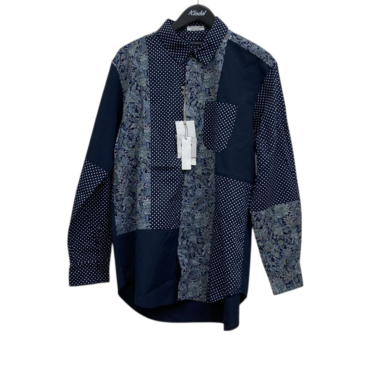 Engineered Garments(エンジニアドガーメンツ) 総柄シャツ ネイビー