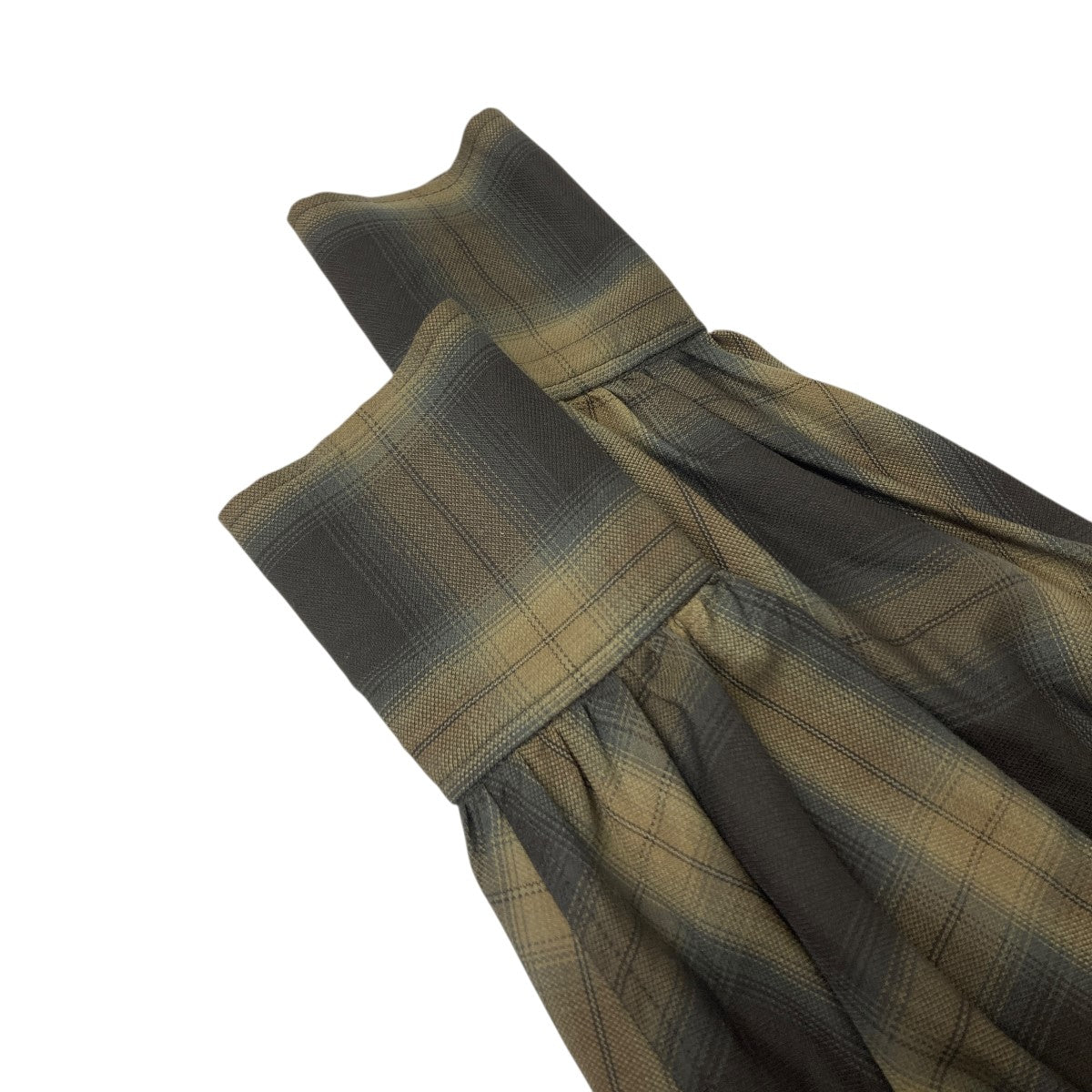 3WAY OMBRE CHECK FLARE DRESS