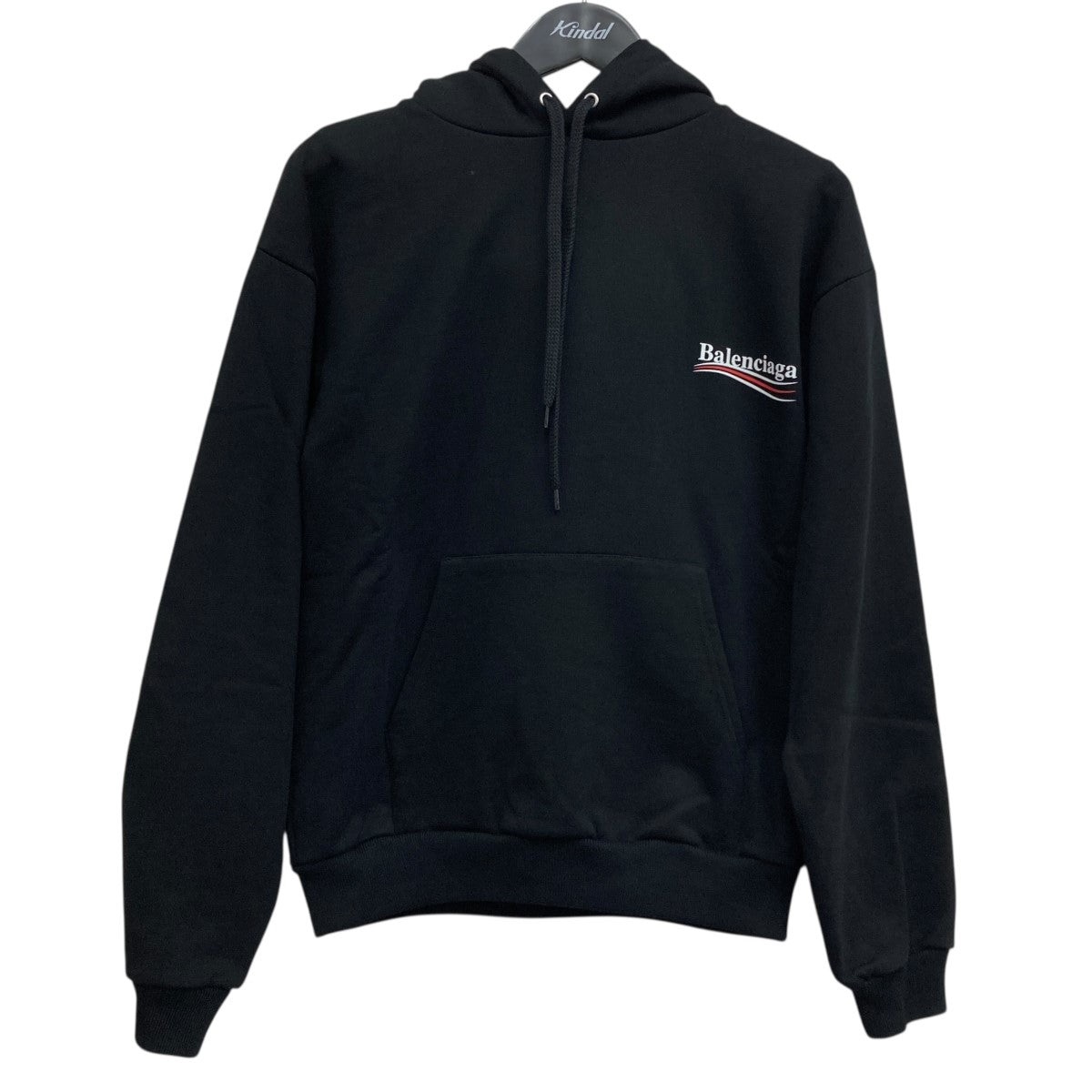 バレンシアガ　キャンペーンロゴ　パーカー　xxs ブラック　556145 バレンシアガキャンペーンロゴパーカーxxs ブラック556145