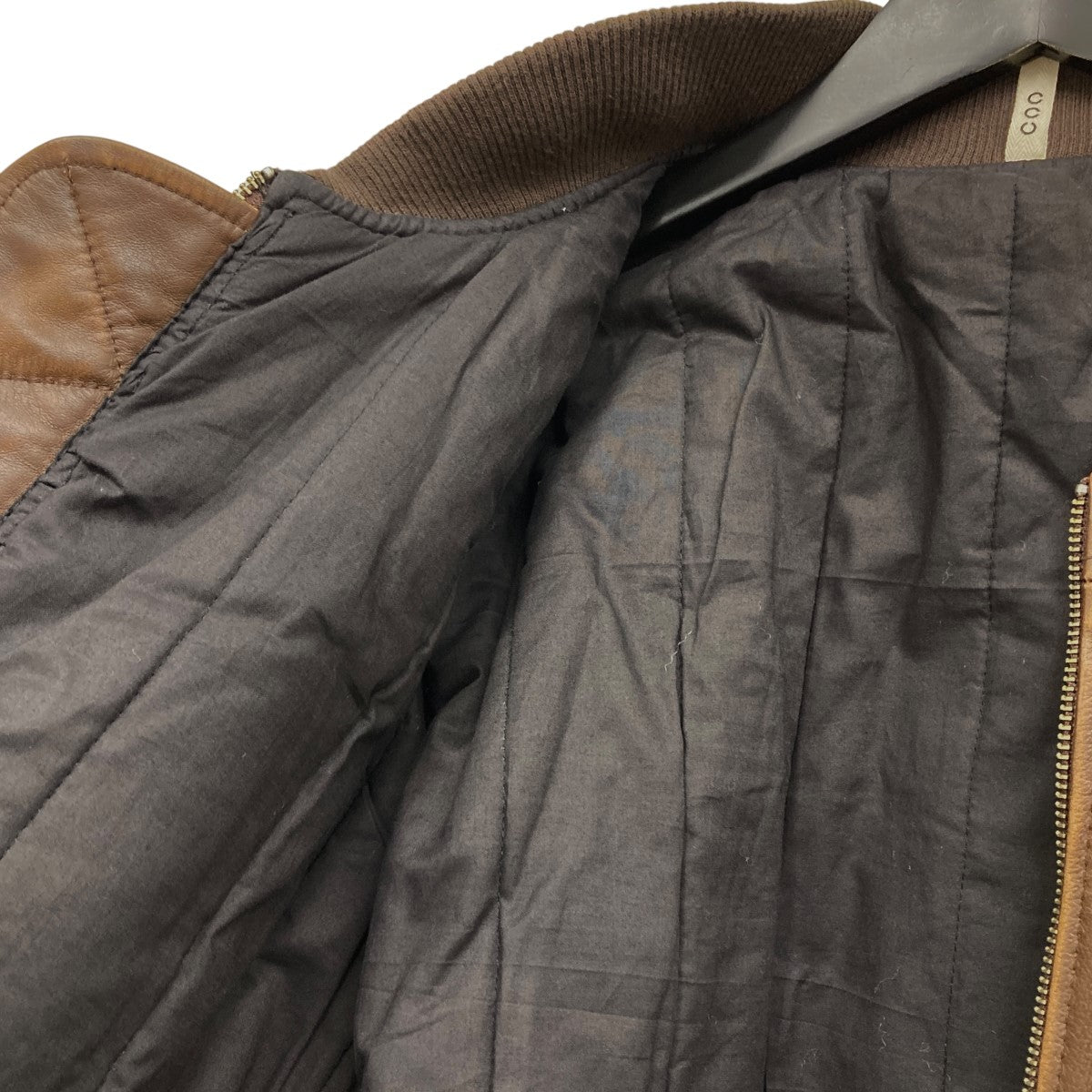 レザーボンバージャケット