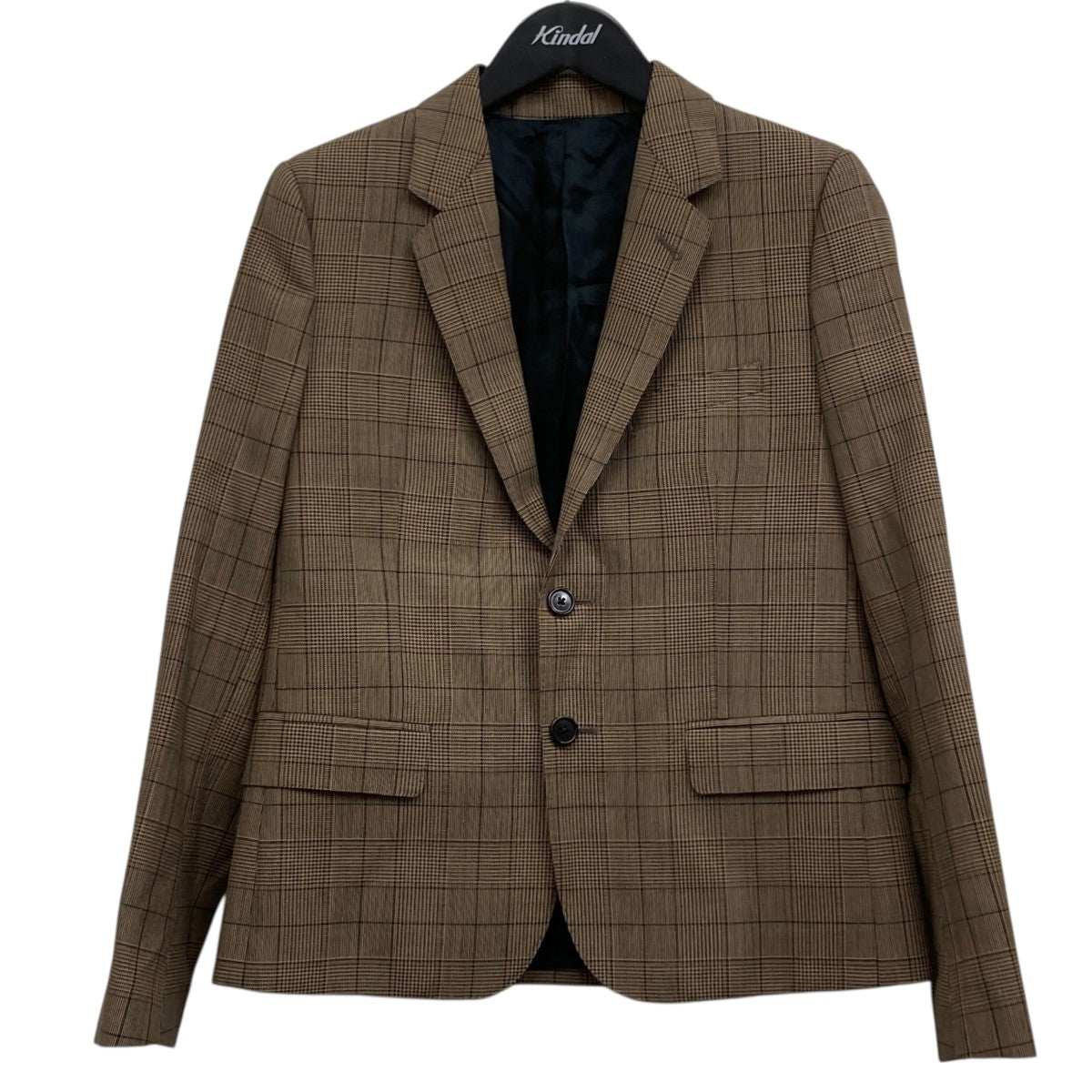 セリーヌ　チェック柄テーラードジャケット CELINE(セリーヌ) チェックテーラードジャケット 25AA0699L ブラウン