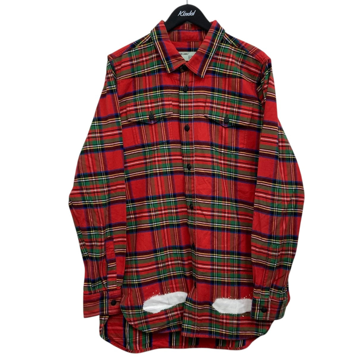 OFF-WHITE（オフホワイト）｜レッドチェックシャツ OFFWHITE(オフホワイト) チェックシャツ レッド サイズ M｜【公式