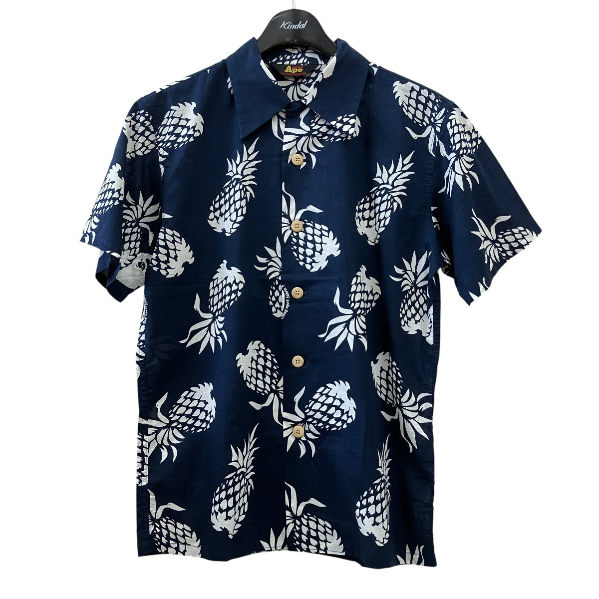ペダル　アロハ A BATHING APE(アベイシングエイプ) パイナップルアロハシャツ