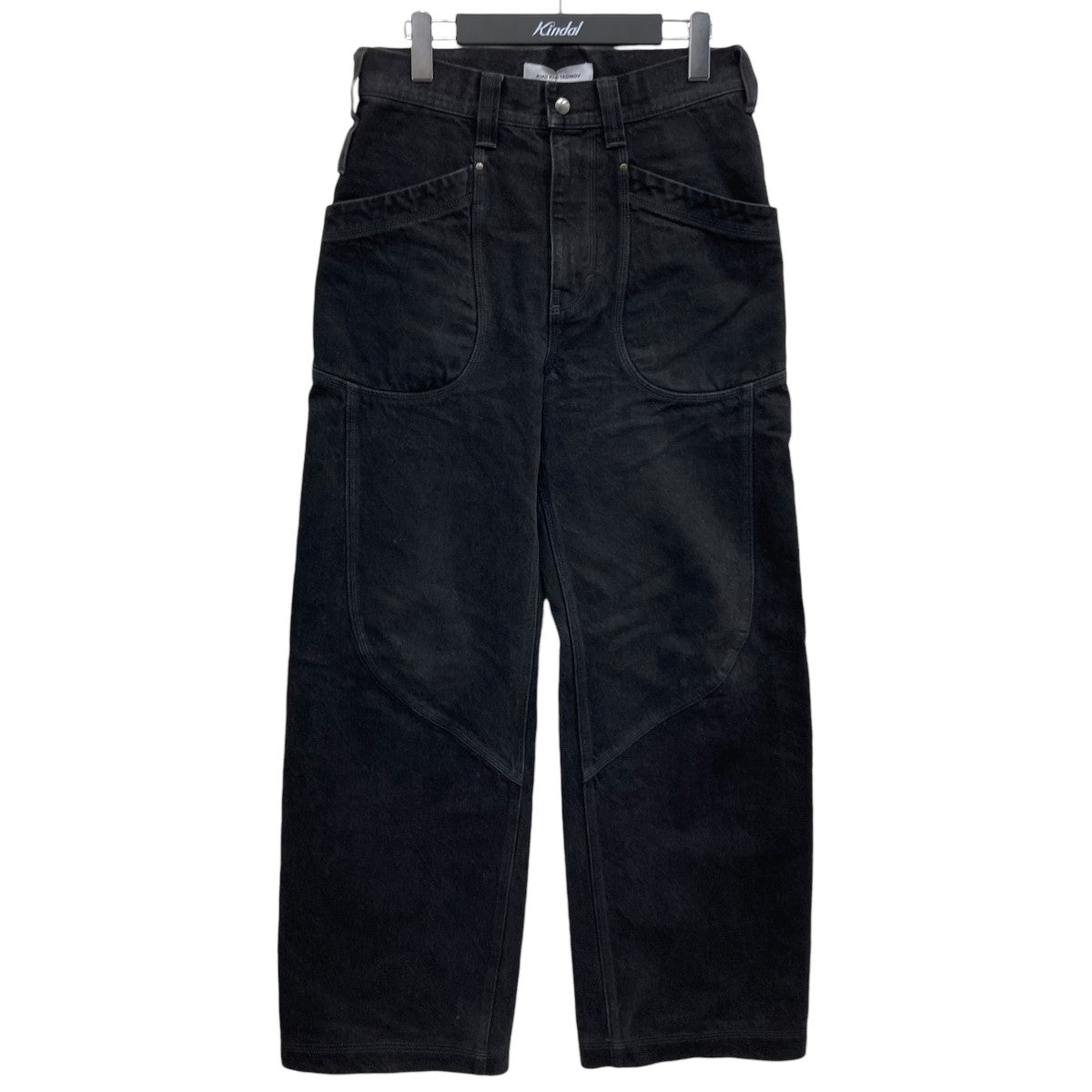 即日発送 KIKO KOSTADINOV ブラックデニムパンツ 28 Kiko Kostadinov(キココスタディノフ) KONKORD JEANS ブラックデニム