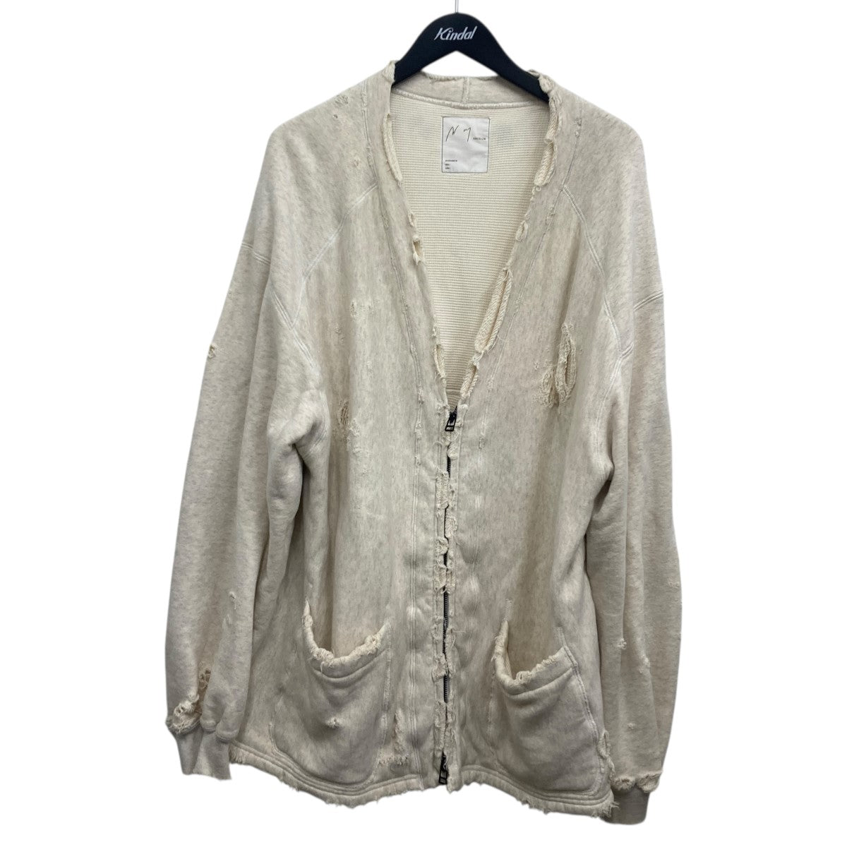 ANCELLM(アンセルム) スウェットカーディガン ACW-06 ベージュ サイズ