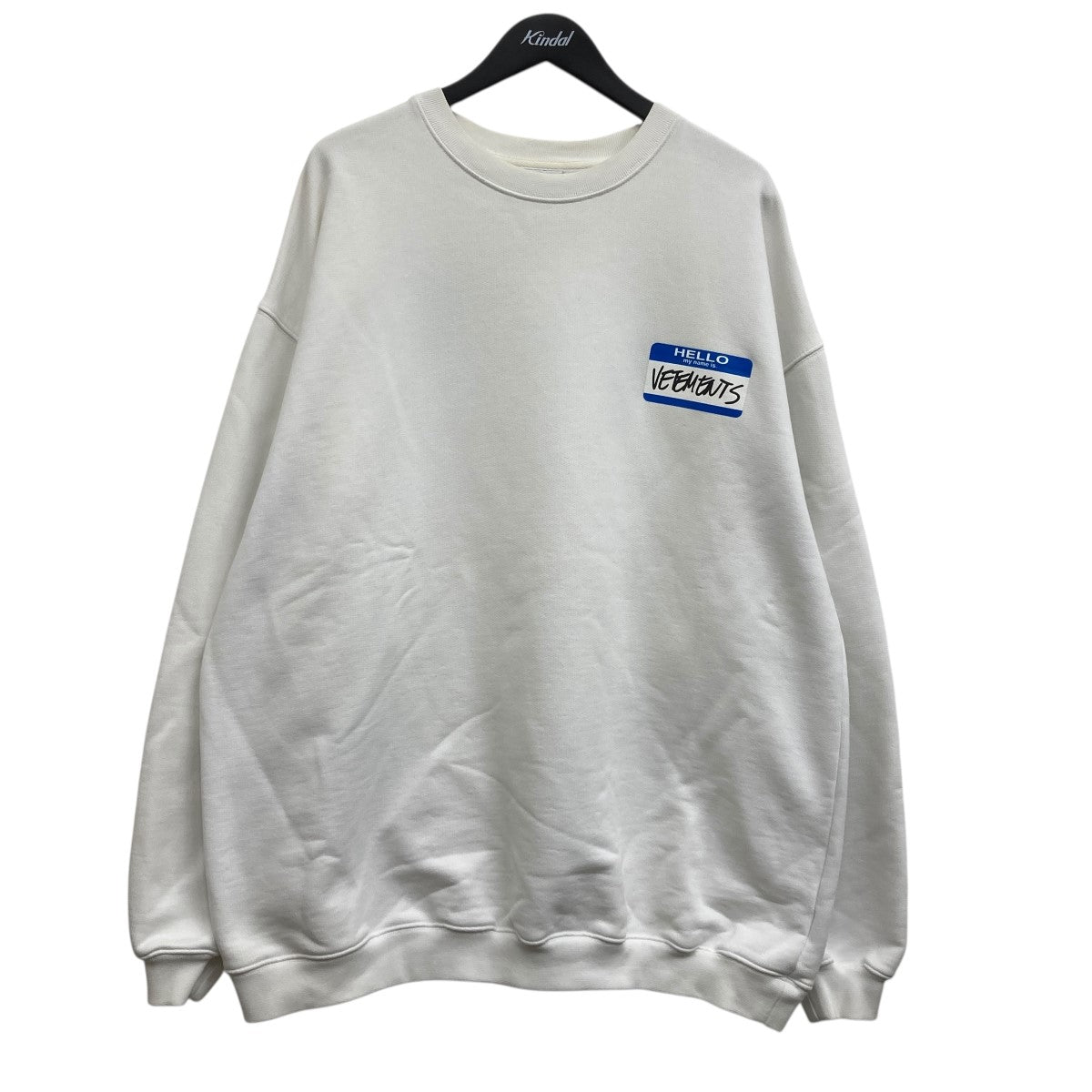 VETEMENTS(ヴェトモン) HELLO My Name Is ロングスウェット UA52TR630W