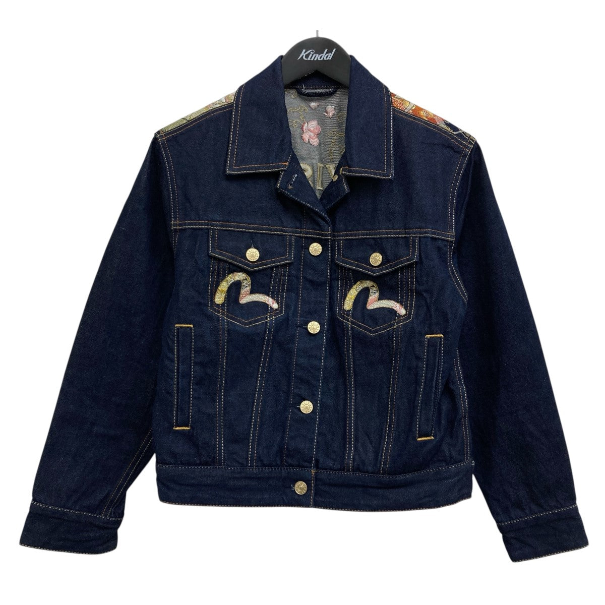EVISU(エヴィス) TATTOO KOI AND SAKURA EMBROIDERY DENIM JACKET 鯉
