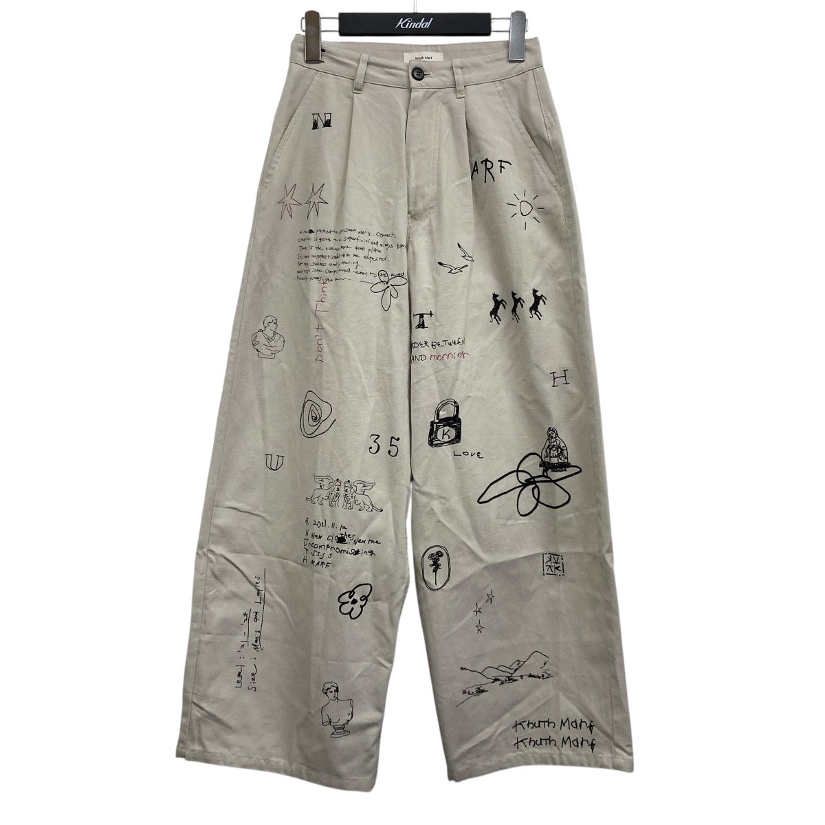 Knuth Marf(クヌースマーフ) high waist tattoo pantsハイウエスト