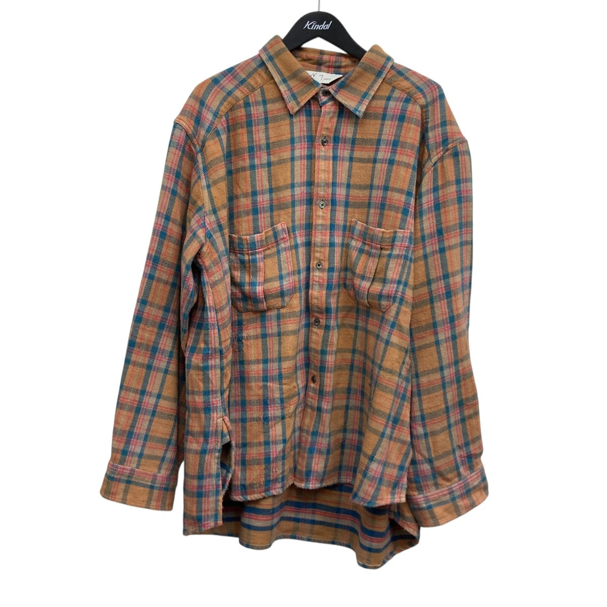 ANCELLM(アンセルム) NEL CHECK OVER WORK SHIRT ネルチェックシャツ