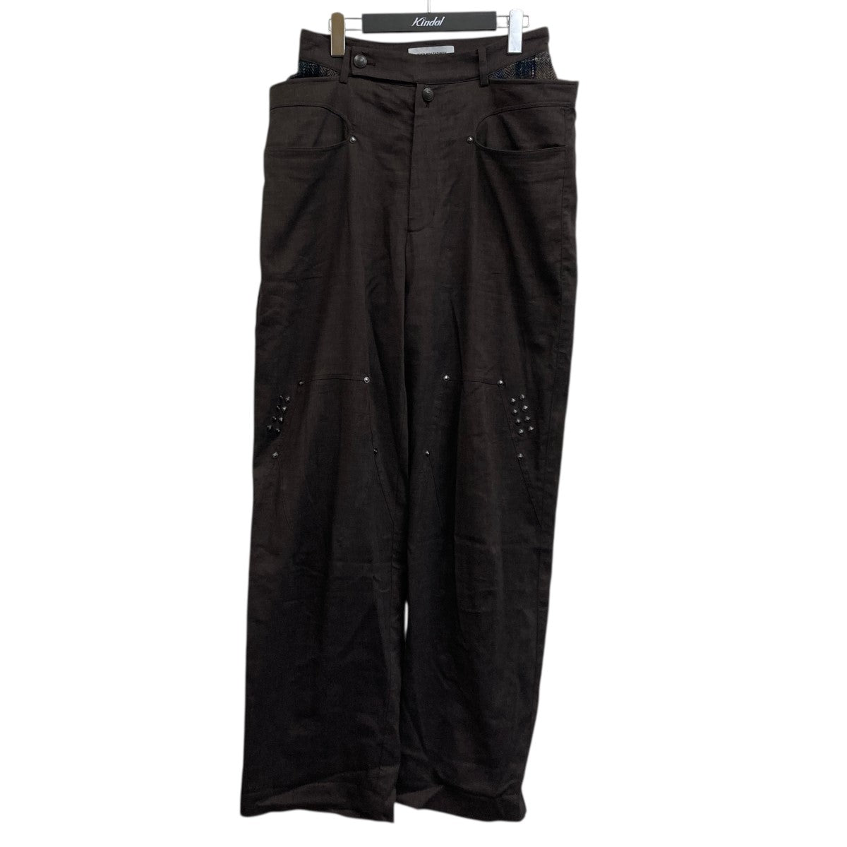 Kiko Kostadinov(キココスタディノフ) ANTHARAS WIDE TROUSER ブラウン