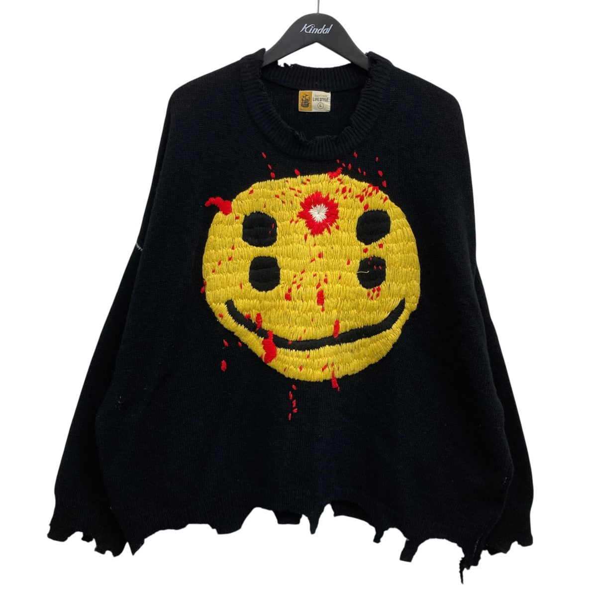 SAINT MICHAEL(セントマイケル) CP CREW KNT SMILE ニット SM-YS1-0000