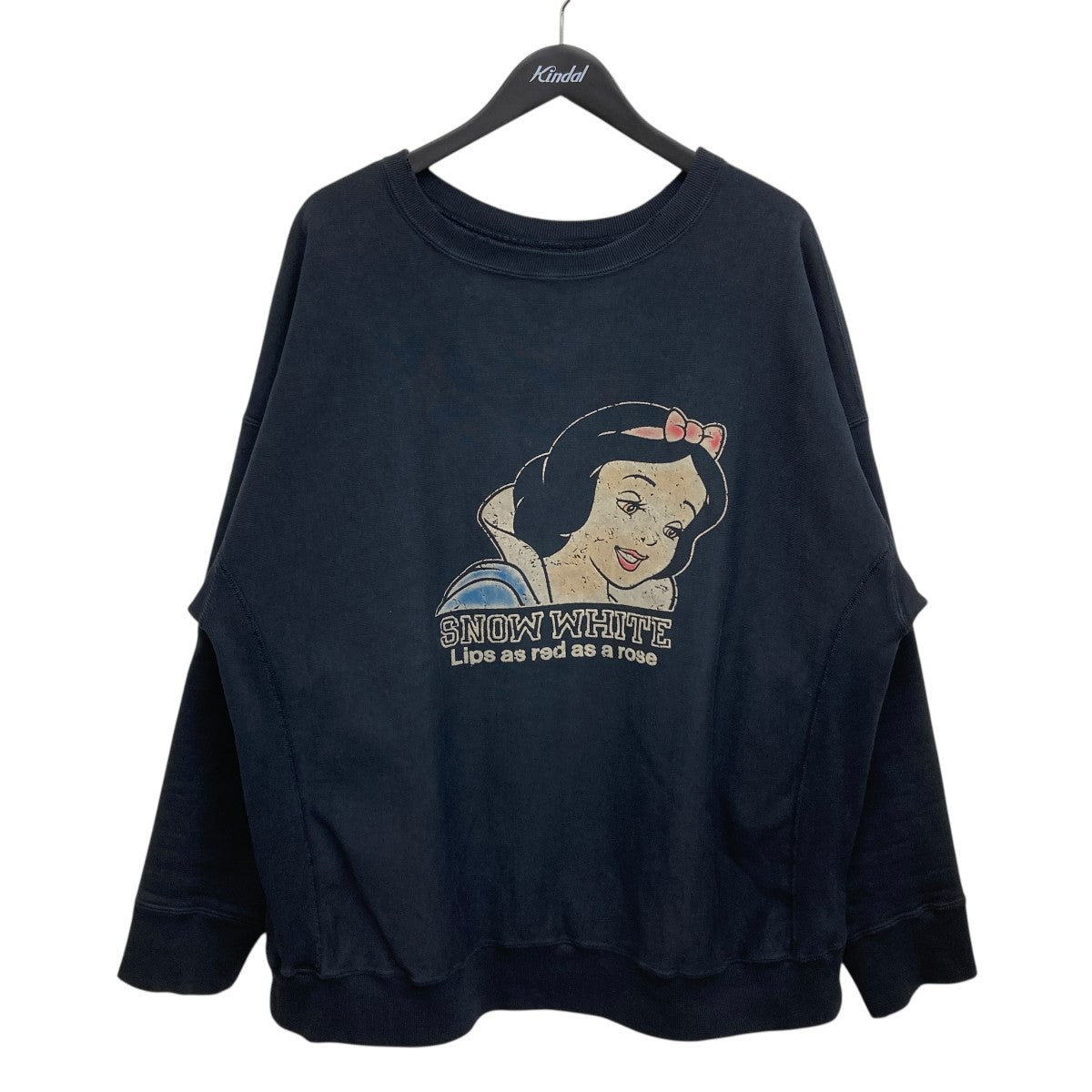 BOWWOW(バウワウ) Disney SNOW WHITE SWEAT SHIRTSユーズド加工 