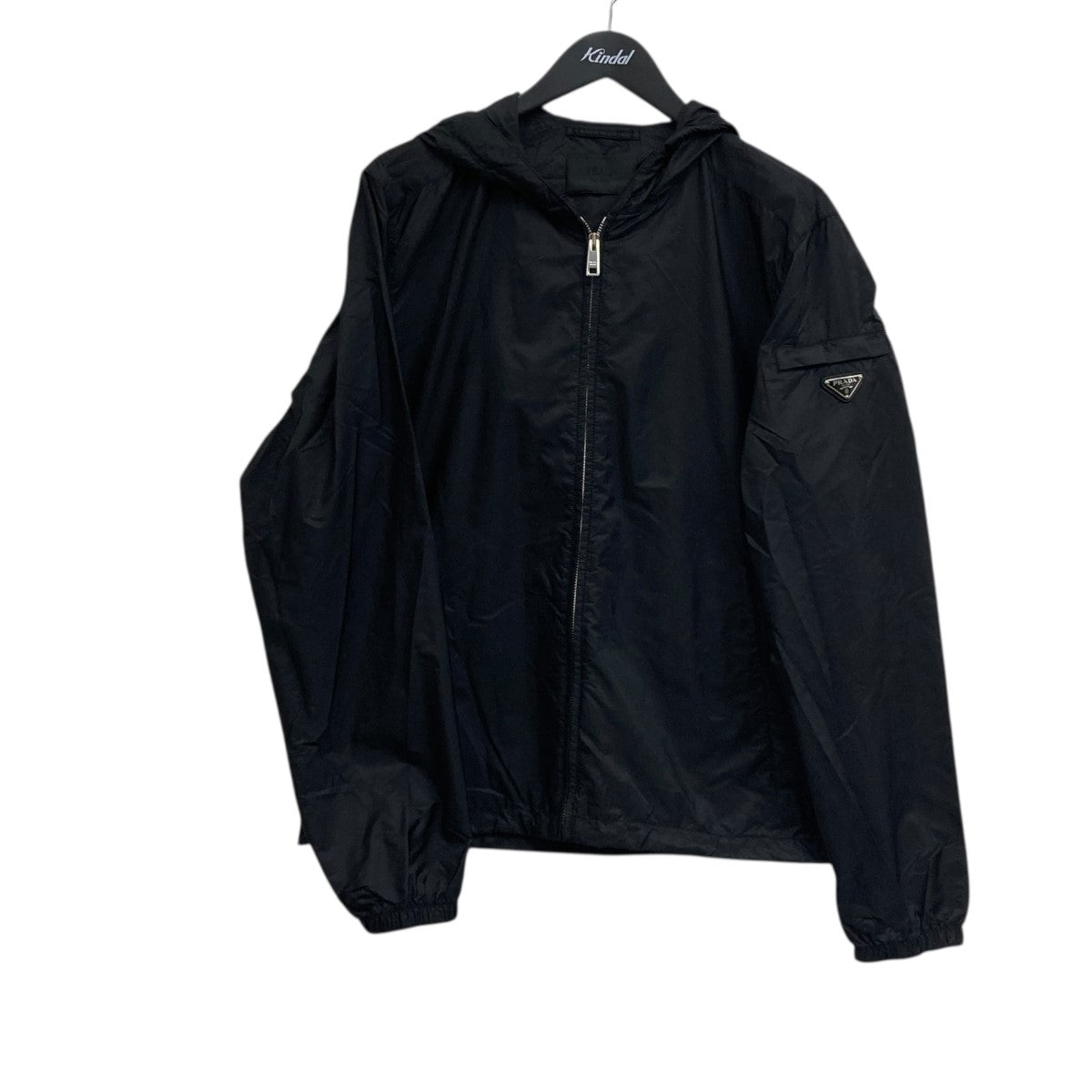 PRADA(プラダ) トライアングルロゴナイロンジャケット SGI242 ブラック