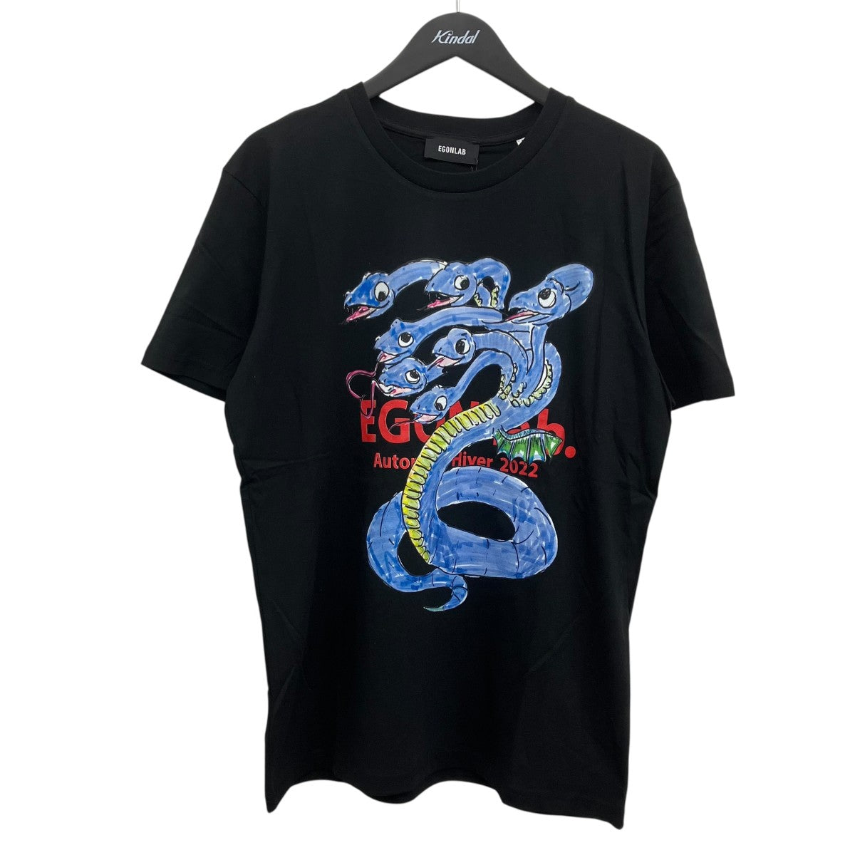 EGON LAB(エゴンラボ) プリントTシャツ ブラック サイズ M｜【公式