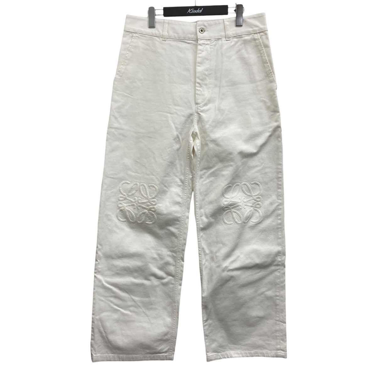 LOEWE(ロエベ) アナグラム バギーデニムパンツ S616Y11X20 ホワイト