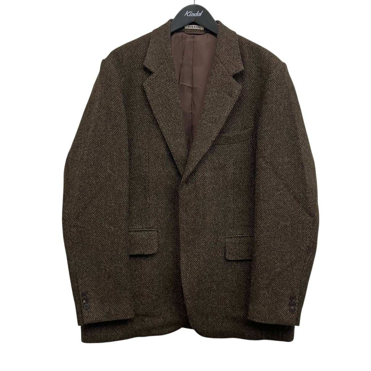 AURALEE(オーラリー) LAMA SHETLAND WOOL TWEED OVER JACKET