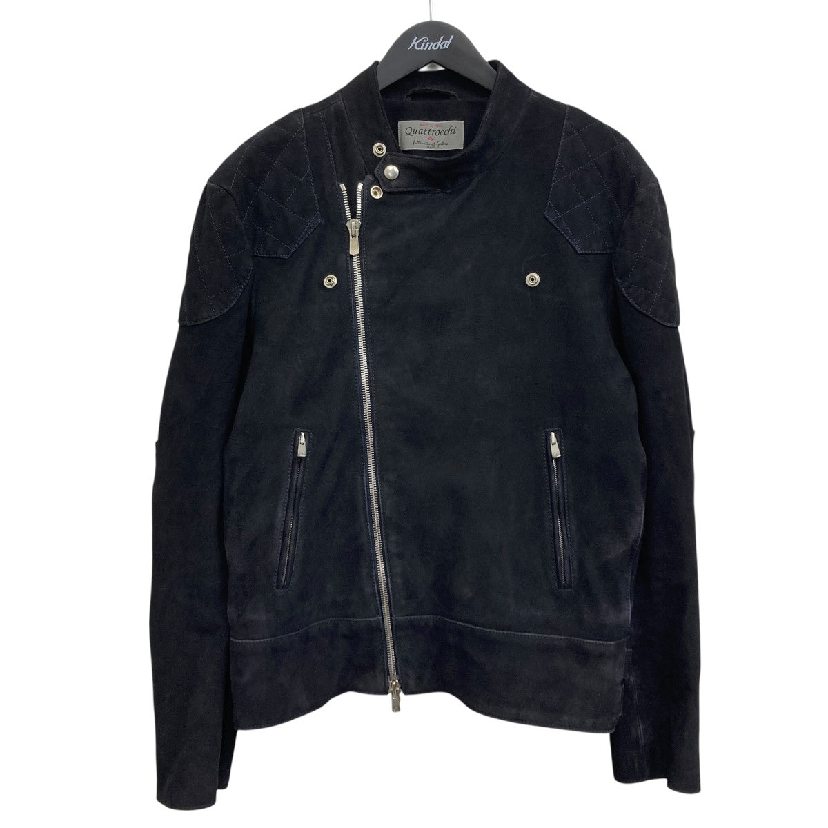 quattrocchi(クアトロッキ) ライダースジャケット ブラック サイズ 50
