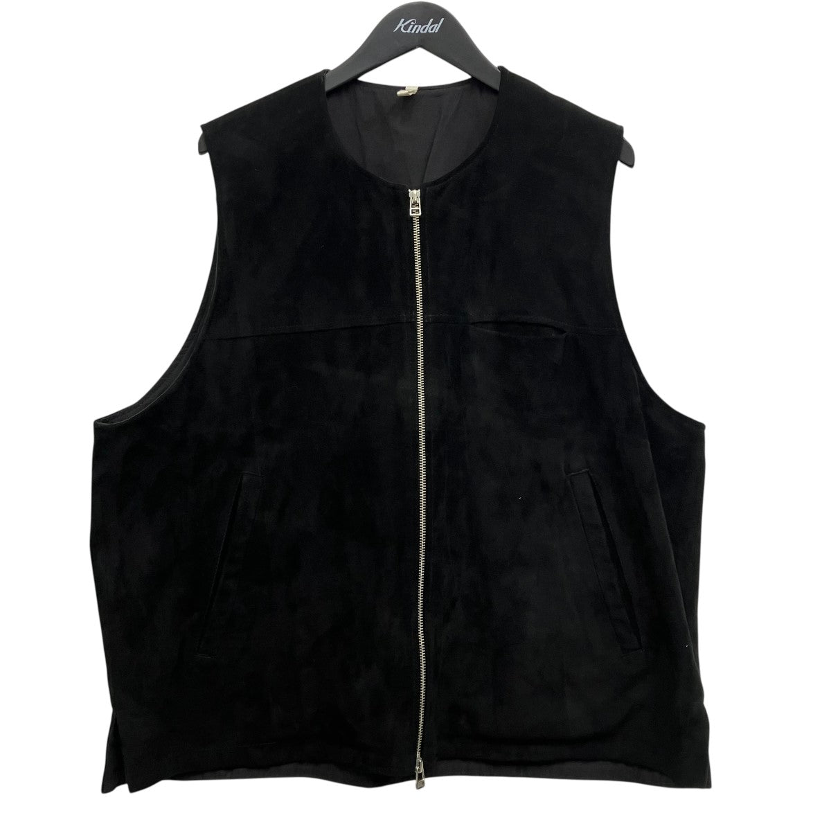 CCU(シーシーユー) スエードレザーベスト V-06-SUEDE ブラック サイズ