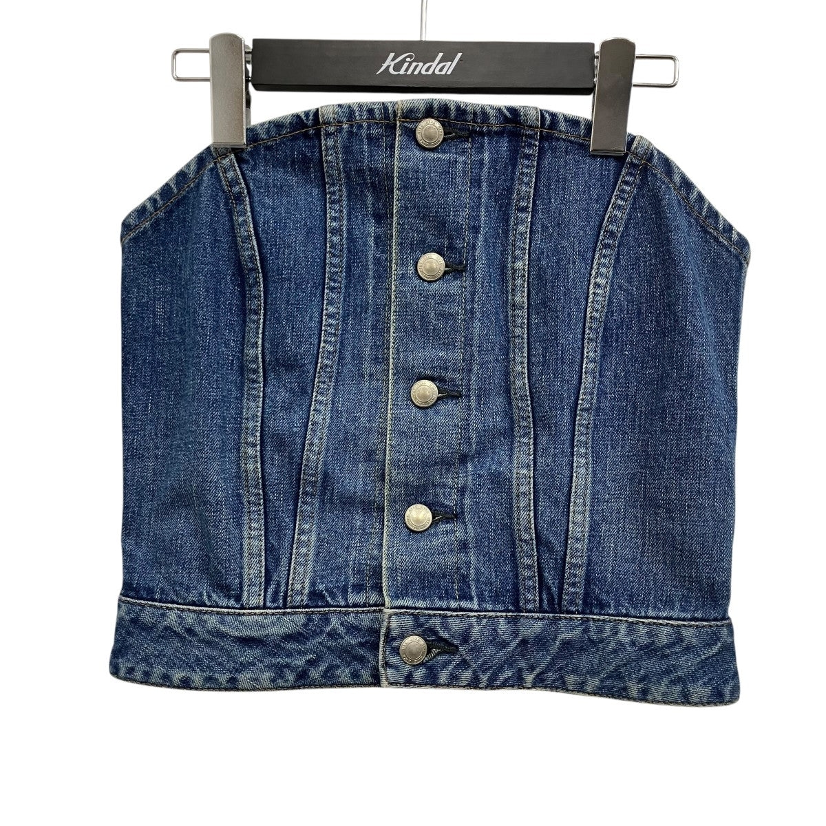 HYKE(ハイク) デニムストラップレストップ インディゴ サイズ 2