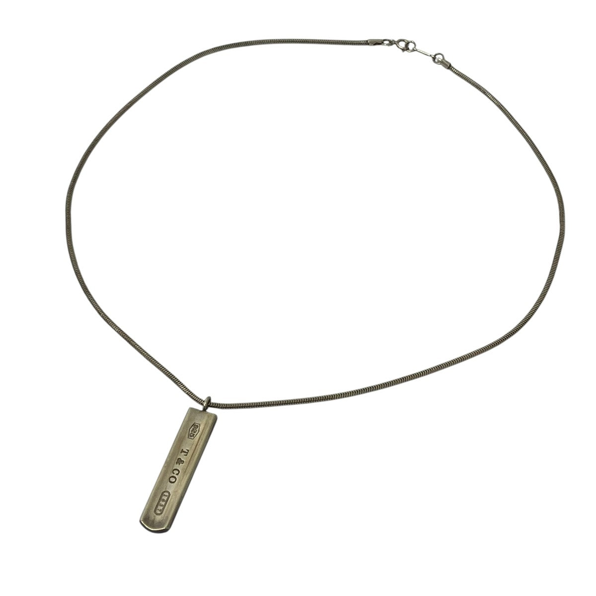 Tiffany ＆ Co．(ティファニー) ナローバー ネックレス シルバー