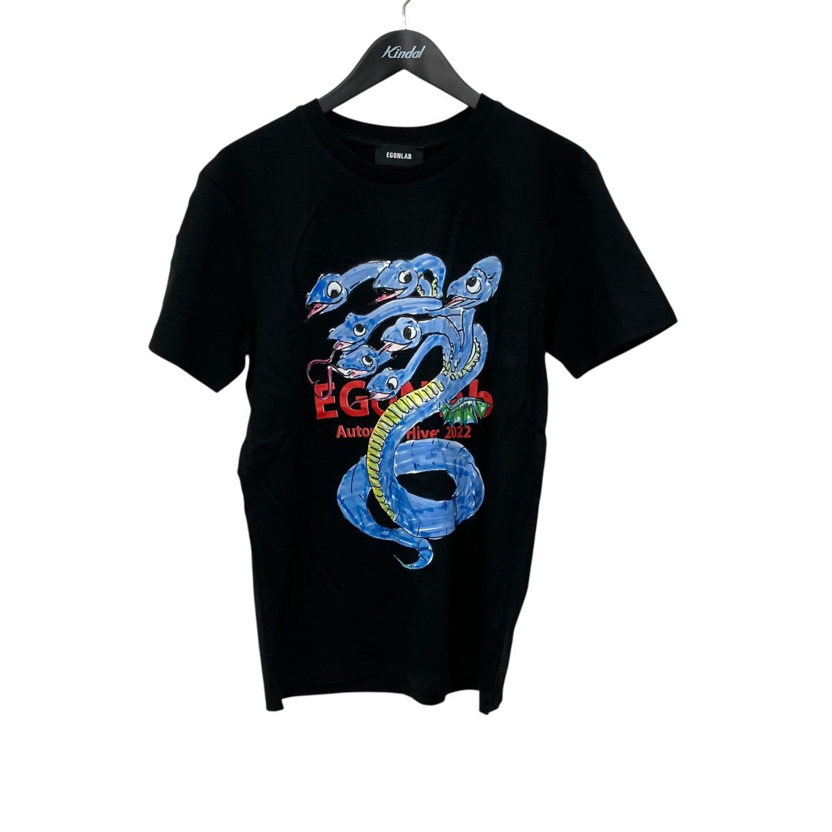 新品 EGON LAB エゴンラボ シャツ Tシャツ レイヤード 長袖 M Egon．Lab(エゴンラボ) プリントTシャツ ブラック サイズ S｜【公式