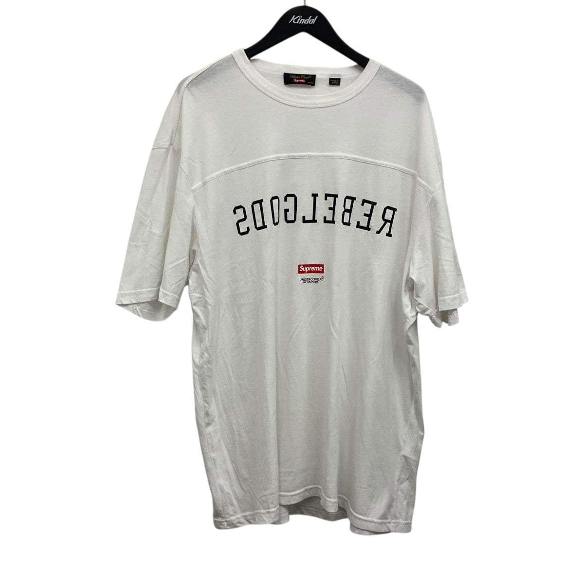 Supreme×UNDERCOVER FOOT BALL TOPフットボールTシャツ ホワイト