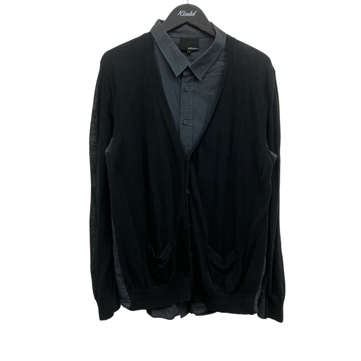 3.1 Phillip Lim カジュアルシャツ M 黒 【古着】【中古】【送料無料】 3．1 phillip lim(スリーワンフィリップリム) ドッキングシャツ