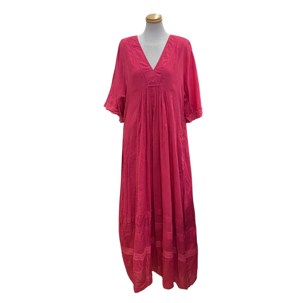 未使用新品　sara mallik ヌキテパ購入　ワンピース　ピンク　Sサイズ sara mallika(サラマリカ) ワンピース ピンク｜【公式】カインドオル