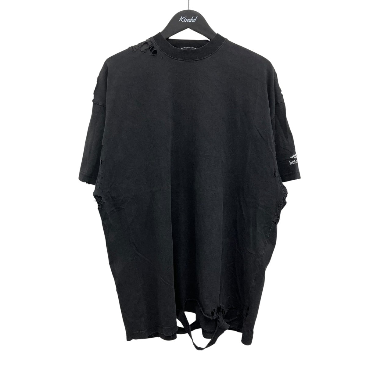 BALENCIAGA(バレンシアガ) デストロイ加工Tシャツ 704056 グレー