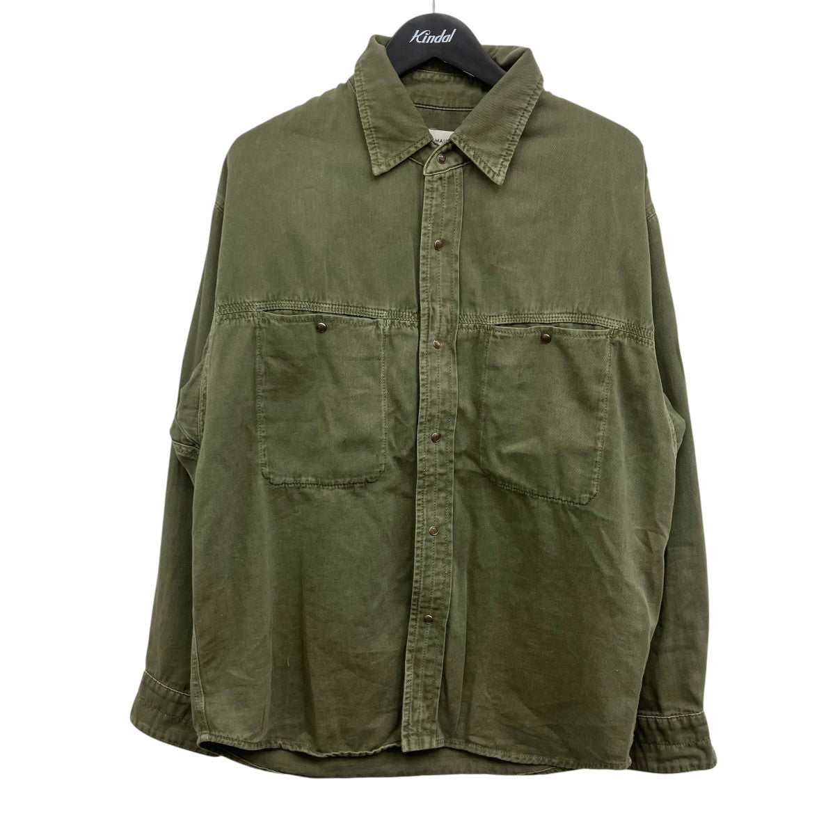 LEMAIRE(ルメール) スナップデニムシャツ SH1126 LD1027 カーキ サイズ