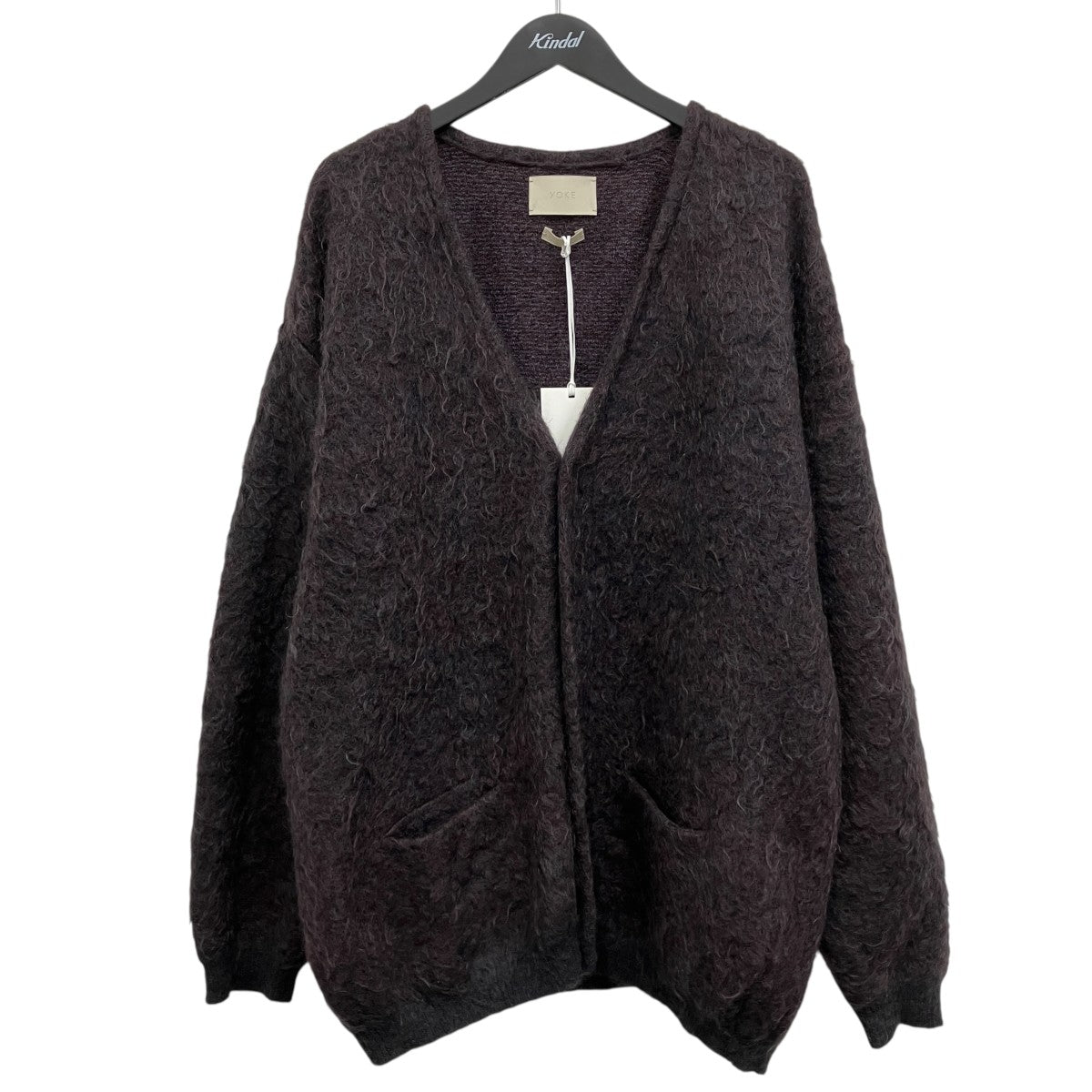YOKE(ヨーク) ジャガードモヘアカーディガン YK22AW0421S グレー