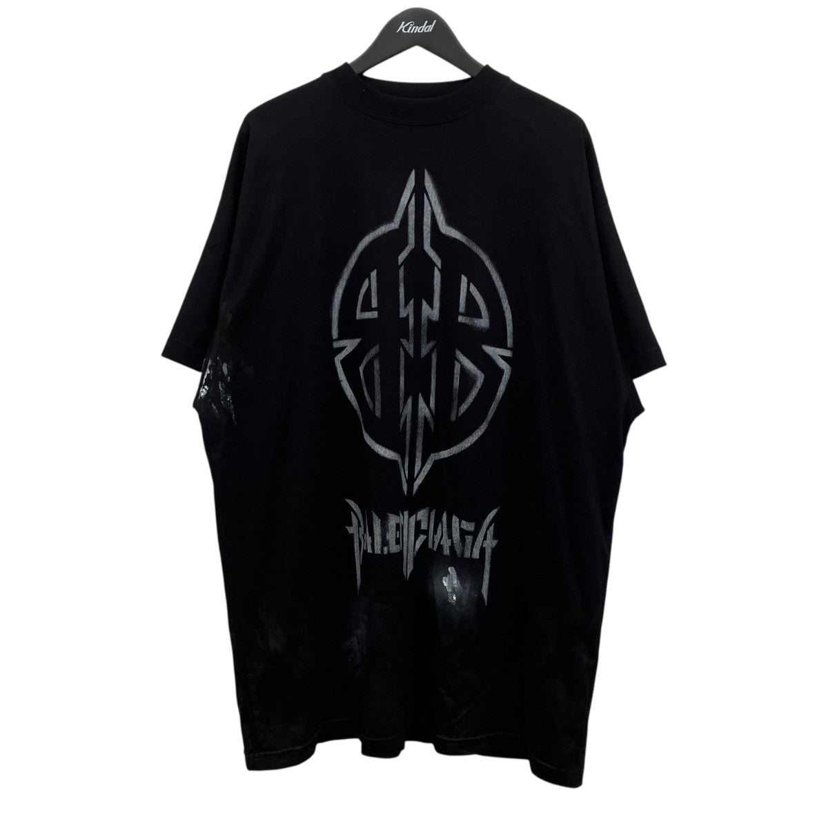 メタル BB ステンシル オーバーサイズ 半袖 Tシャツ
