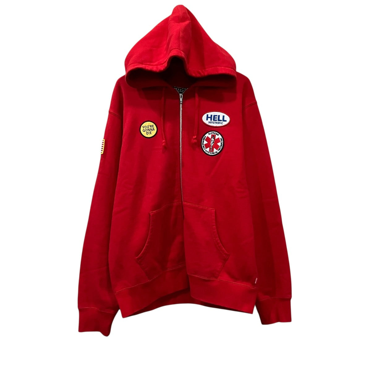Hysteric Glamour ジップパーカー Supreme×Hysteric Glamour ジップパーカー レッド サイズ L｜【公式