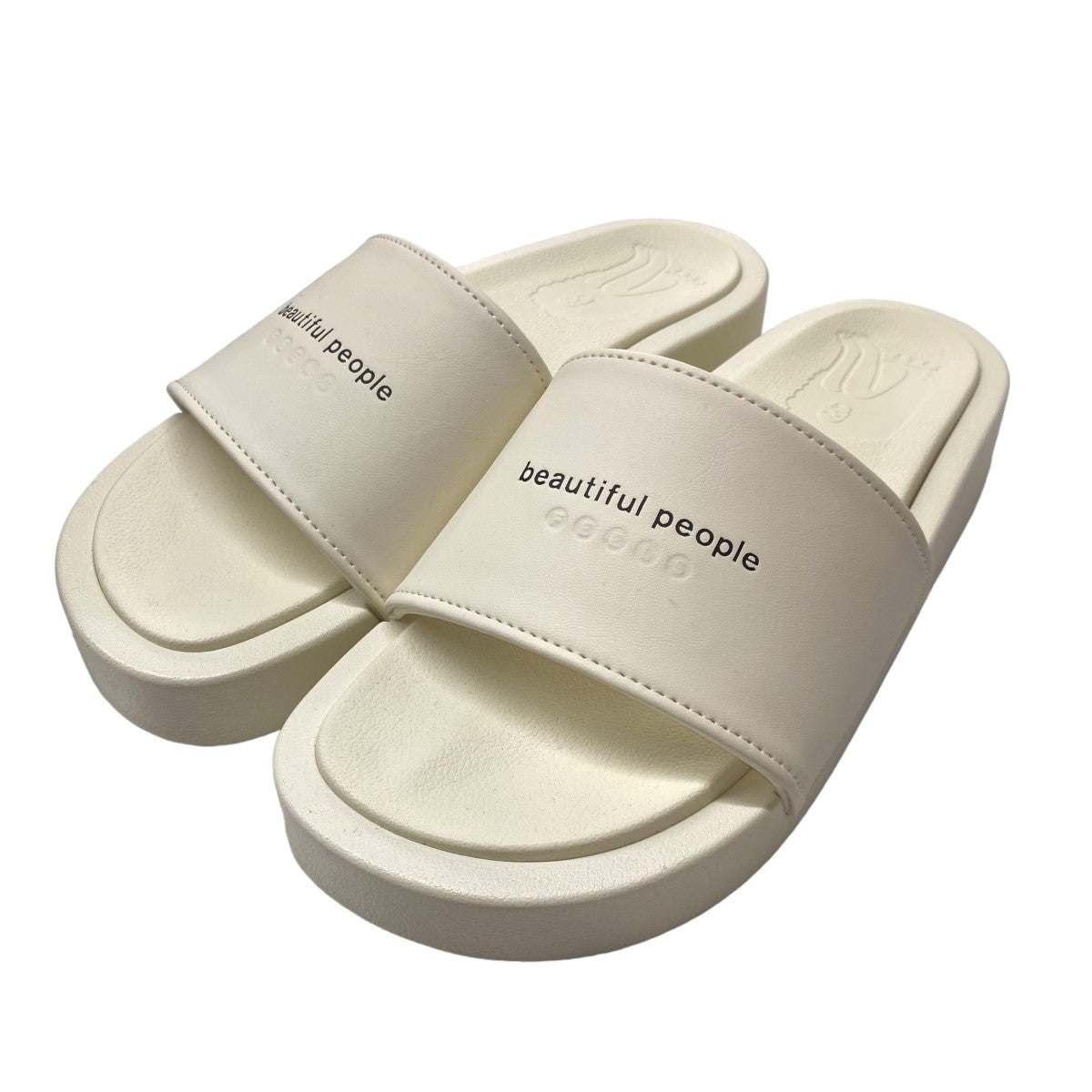 beautiful people(ビューティフルピープル) 「Reheatable Sandals」 何度もほっこりサンダル ホワイト サイズ  13｜【公式】カインドオルオンライン ブランド古着・中古通販【kindal】