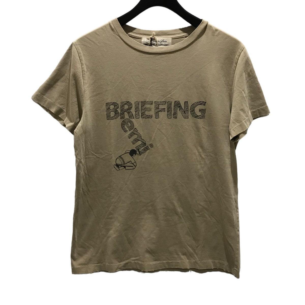 REMI RELIEF×BRIEFING プリントTシャツ ベージュ サイズ M｜【公式】カインドオルオンライン ブランド古着・中古通販【kindal】