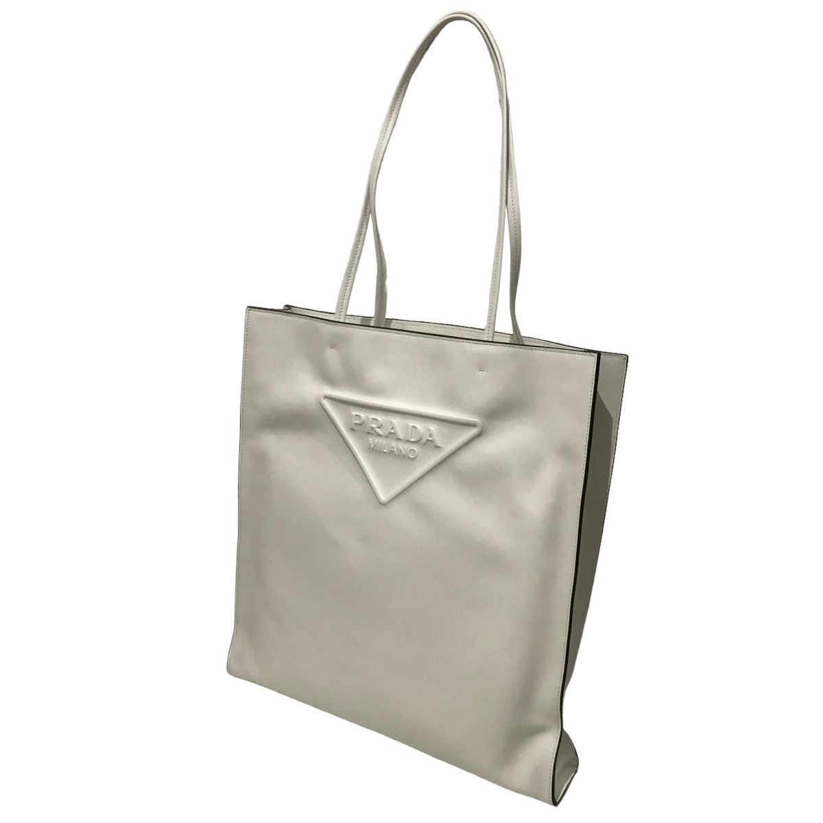 PRADA(プラダ) SHOPPING レザートートバッグ 1BG429 1BG429 ホワイト 