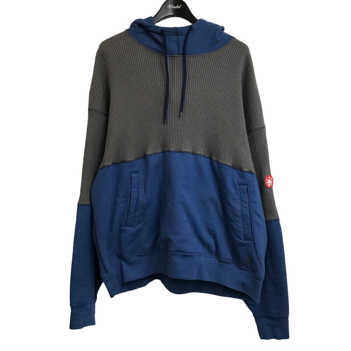 C．E(シーイー) 「Wide Rib Cut Heavy Hoodie」ワイドリブプルオーバーパーカー CES24CS17 ブルー×グレー サイズ  13｜【公式】カインドオルオンライン ブランド古着・中古通販【kindal】