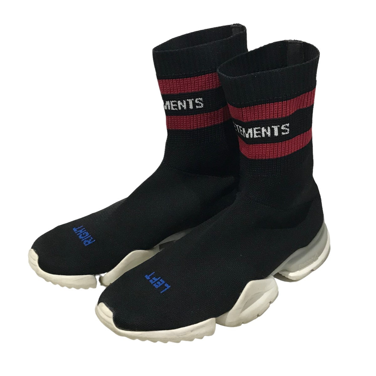 VETEMENTS×REEBOK CREW SOCK RUNNER CN3307 ソックススニーカー CN3307 ブラック サイズ  15｜【公式】カインドオルオンライン ブランド古着・中古通販【kindal】