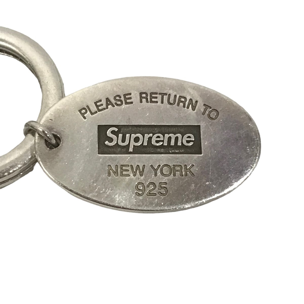 Supreme×Tiffany ＆ Co． Return to Tiffany Oval Tag Keyring ...