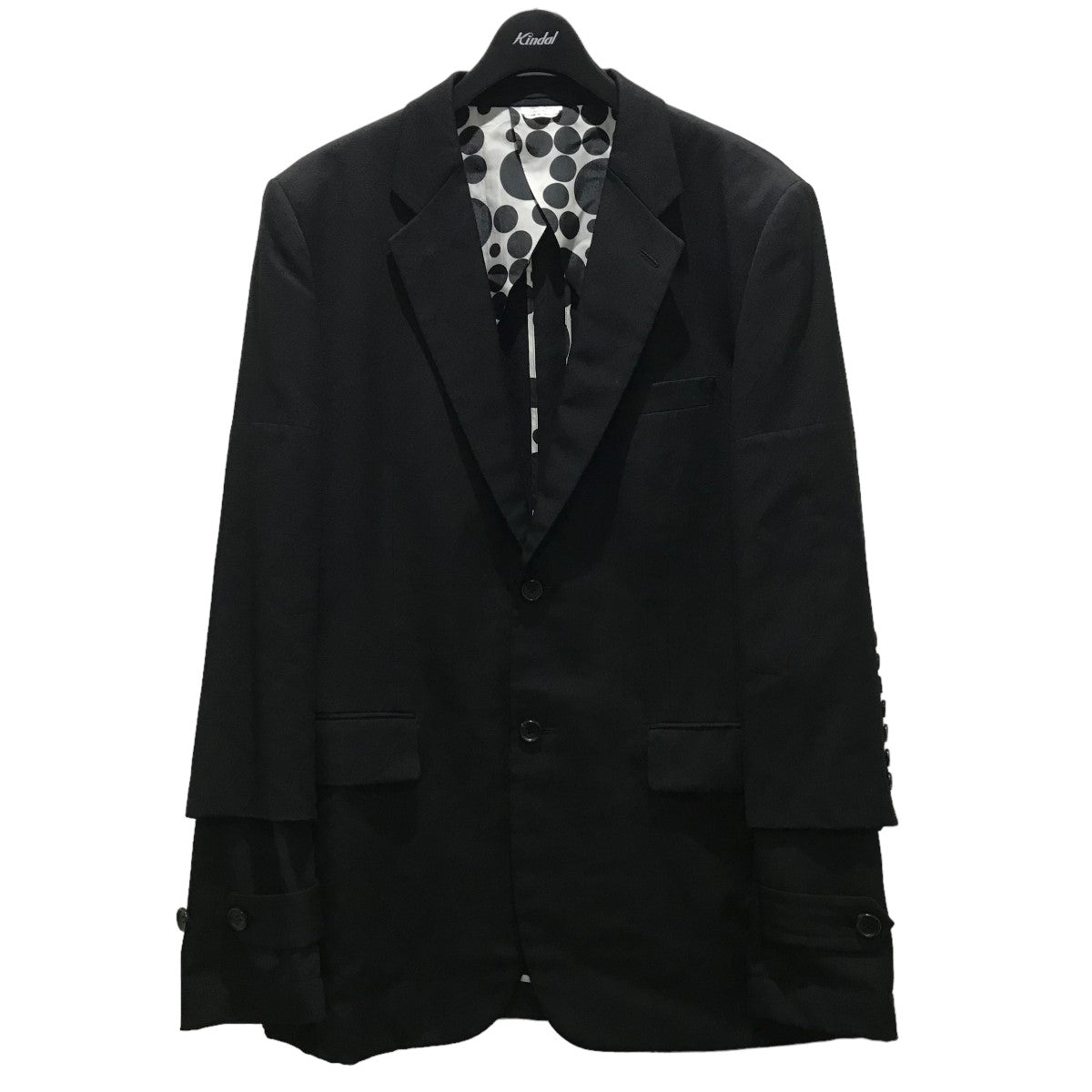 COMME des GARCONS HOMME PLUS(コムデギャルソンオムプリュス) テーラードジャケットPC-J058 PC-J058 ブラック  サイズ L｜【公式】カインドオルオンライン ブランド古着・中古通販【kindal】