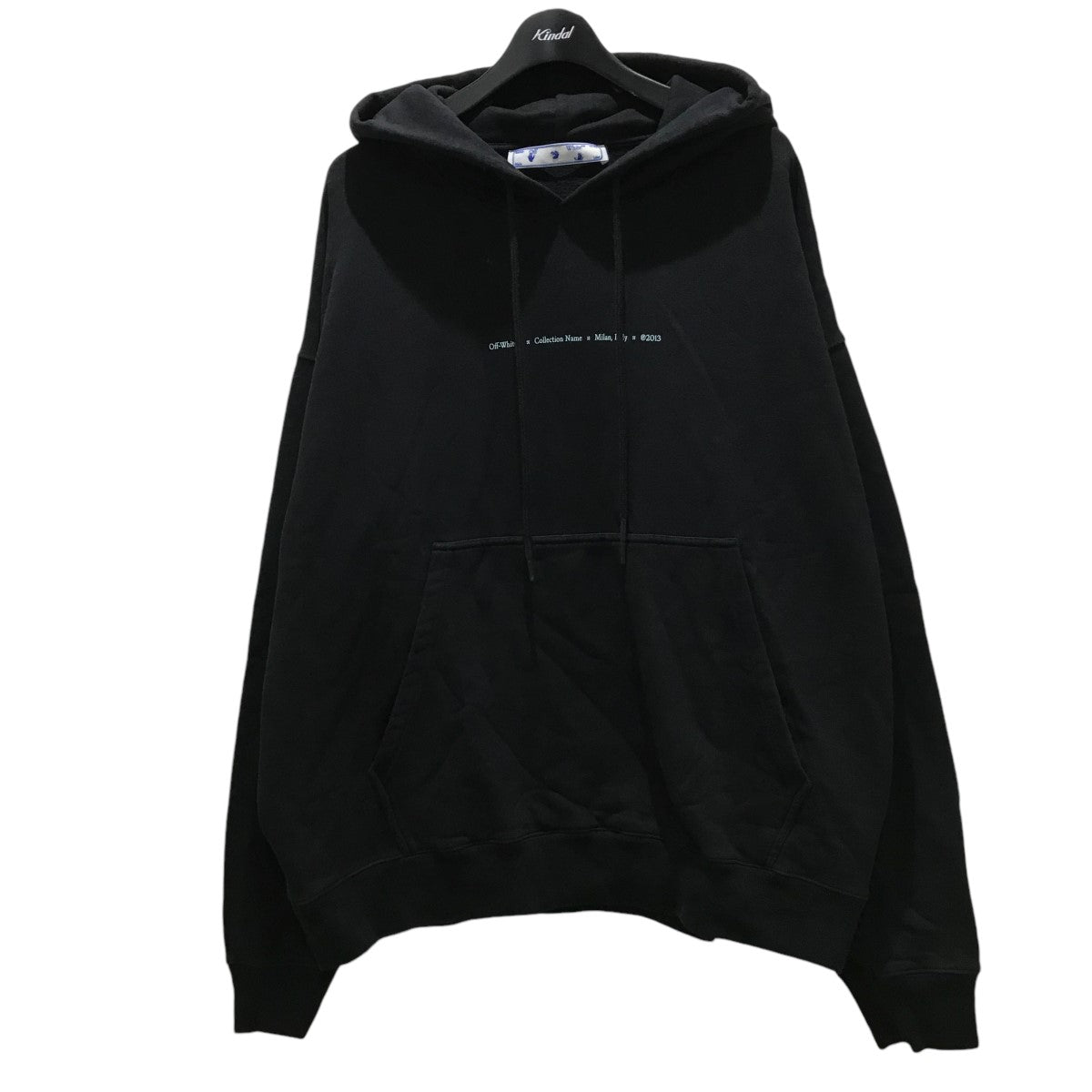 OFFWHITE(オフホワイト) バックアロープルオーバーパーカーOMBB085F21FLE018 OMBB085F21FLE018 ブラック サイズ  XL｜【公式】カインドオルオンライン ブランド古着・中古通販【kindal】