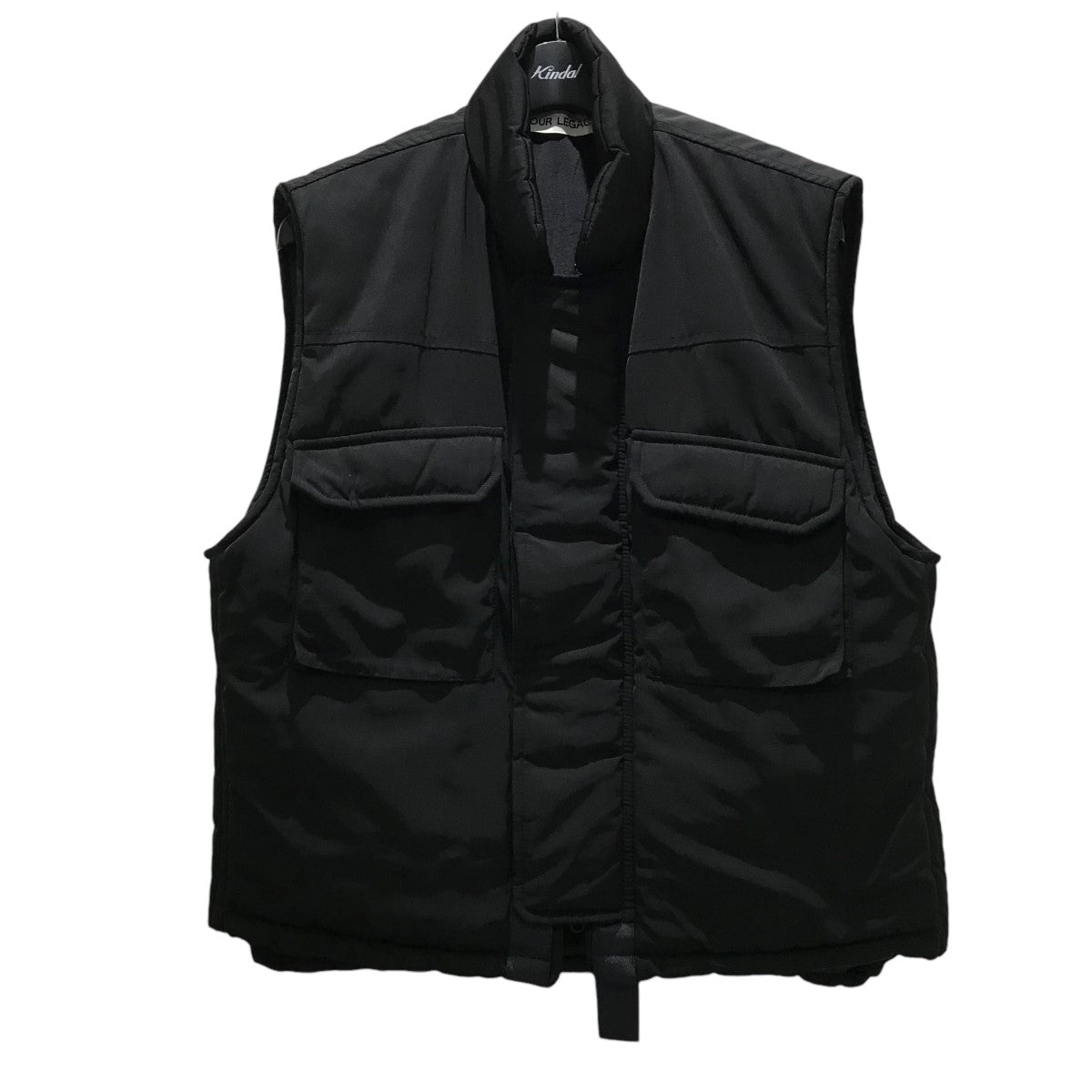 OUR LEGACY(アワーレガシー) 22AWPAPILLON VEST BLACK DRAPE TECH中綿ベストM4221PB M4221PB  ブラック サイズ 46｜【公式】カインドオルオンライン ブランド古着・中古通販【kindal】