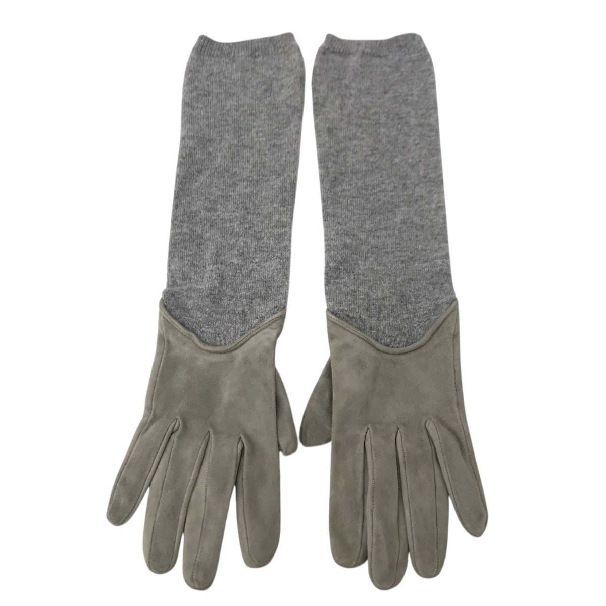 BRUNELLO CUCINELLI(ブルネ・クチネリ) コンビレザー手袋 グレー