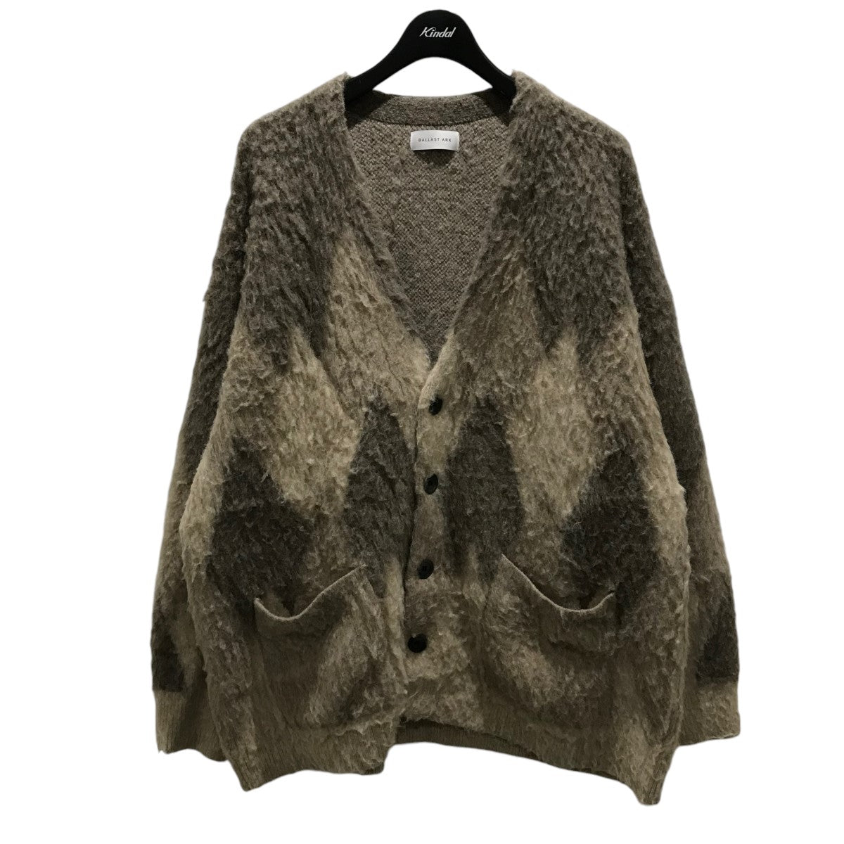 BALLAST ARK(バラストアーク) 24AW【DAIYA SHAGGY CARDIGAN】ダイヤシャギーカーディガンBA09-K001  BA09-K001 ベージュ サイズ Free｜【公式】カインドオルオンライン ブランド古着・中古通販【kindal】